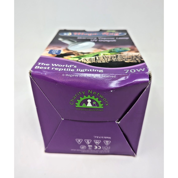 Mega-Ray Pet Care Mercury Vapor Bulb lamp - 70 Watts UV output UVA UVB IR - Picture 4 of 4